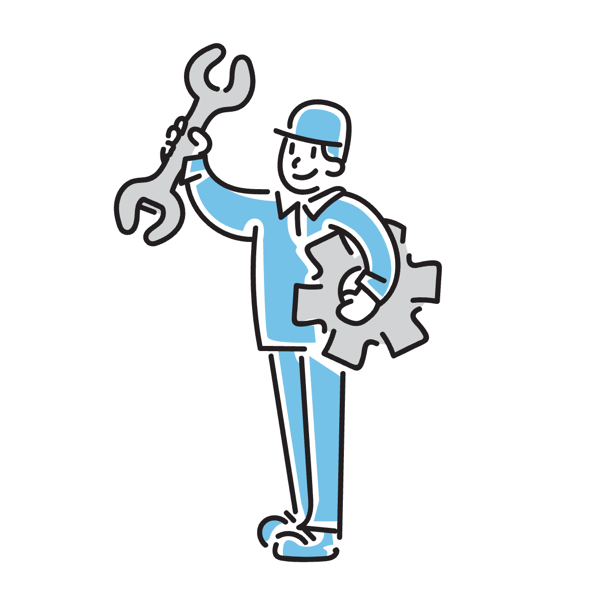 Contact illustration